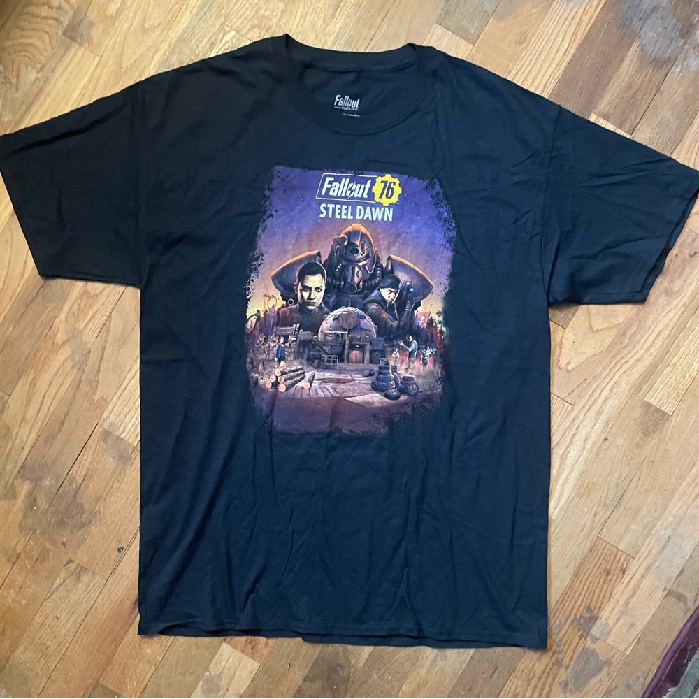 Loot Crate Fallout 76 Steel Dawn t-shirt Large , black, Brotherhood of Steel